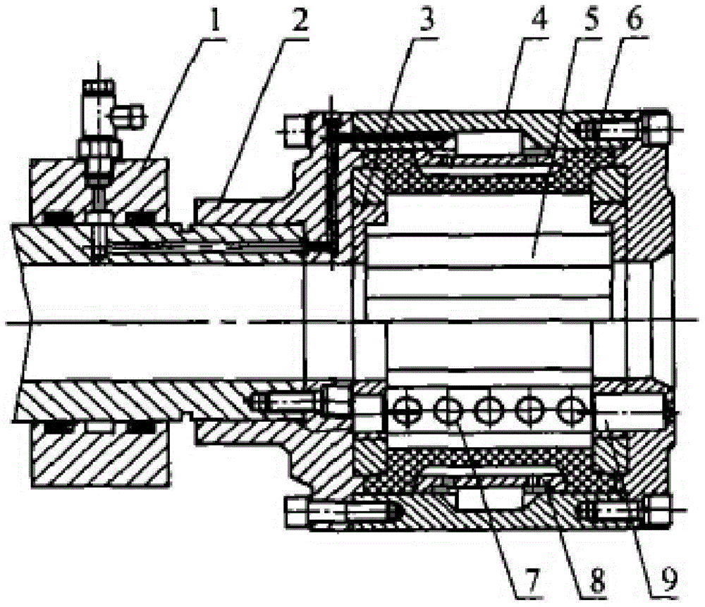 Piston type hydraulic chuck