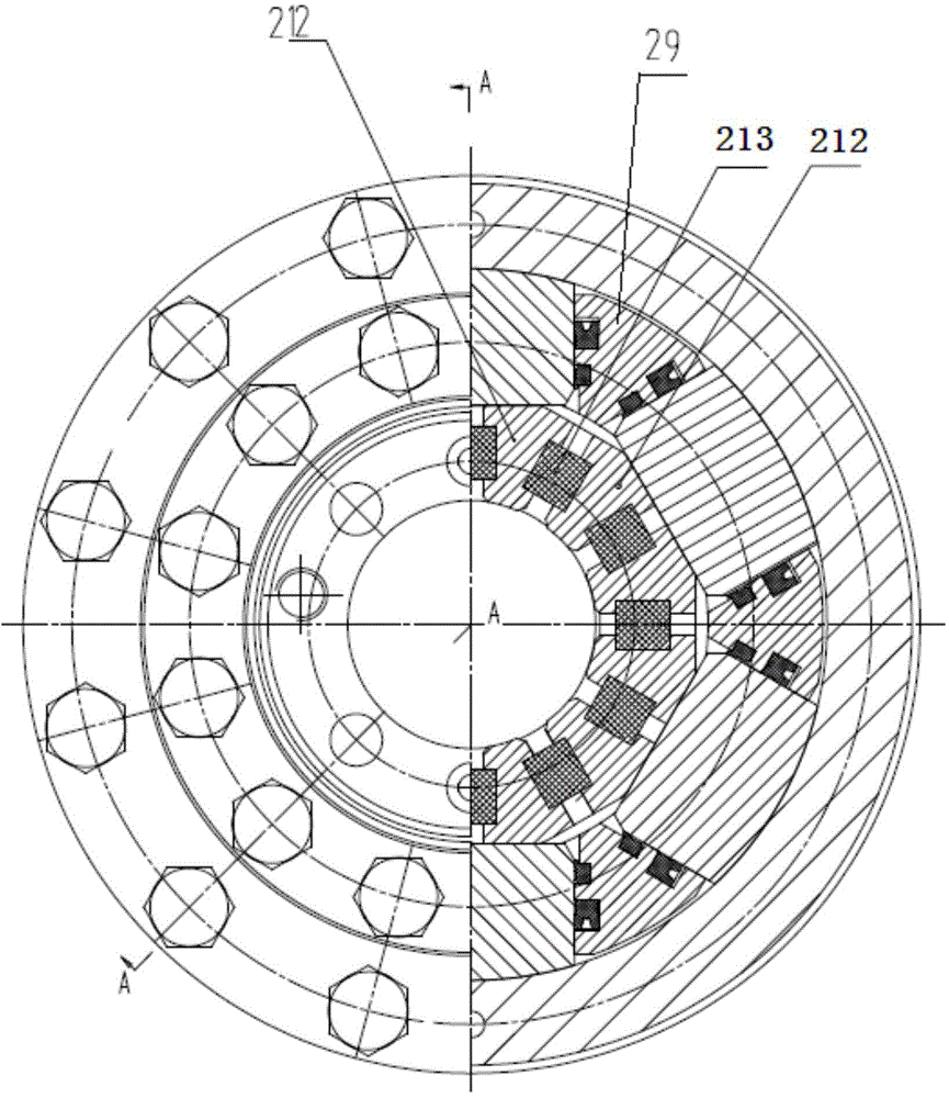 Piston type hydraulic chuck