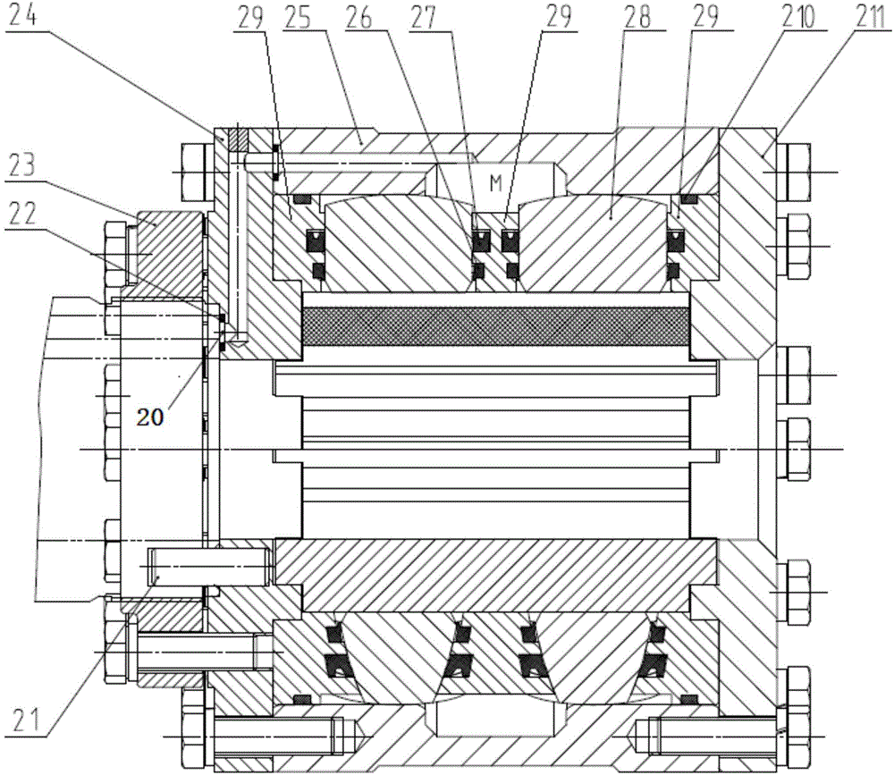 Piston type hydraulic chuck