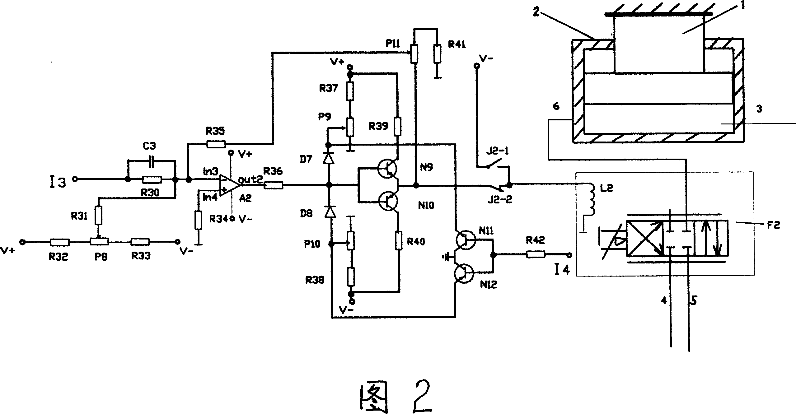 Method and device for synchro controlling high precision screwdown at two side during rolling steel plate