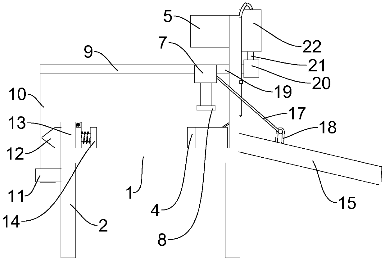 Machining device for wooden tea tray