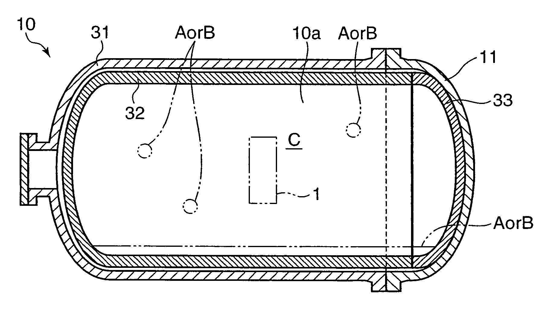 Method of Cleaning Inside of Pressure Vessel for Blasting