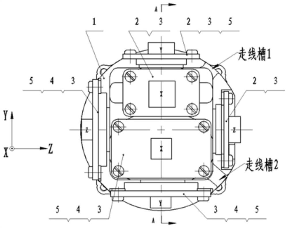 An assembly structure of an inertial measurement combination based on a mems sensor