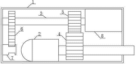 Stable speed reduction mechanism using gear graded transmission