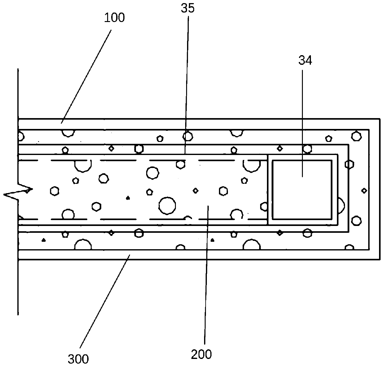 Heat preservation and insulation plate frame integrated internal wallboard structure and production method