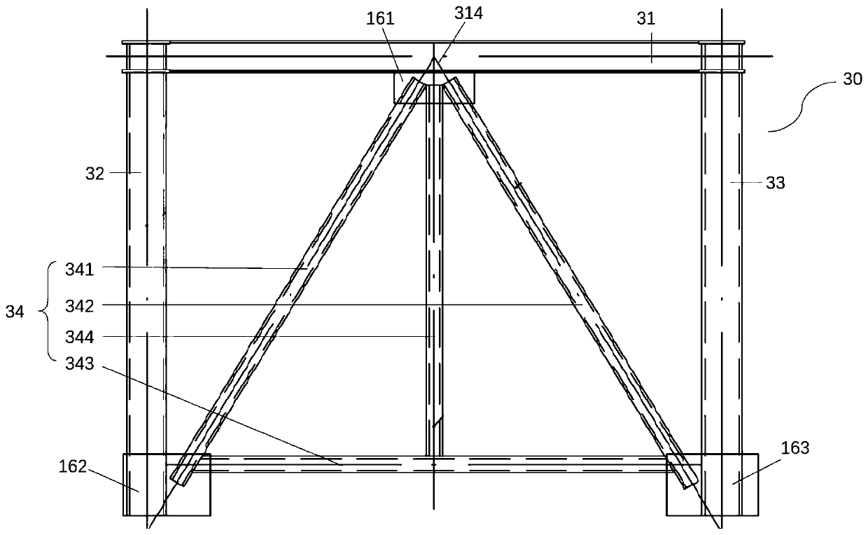 Heat preservation and insulation plate frame integrated internal wallboard structure and production method