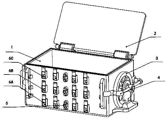 A temperature sensing material insulation box