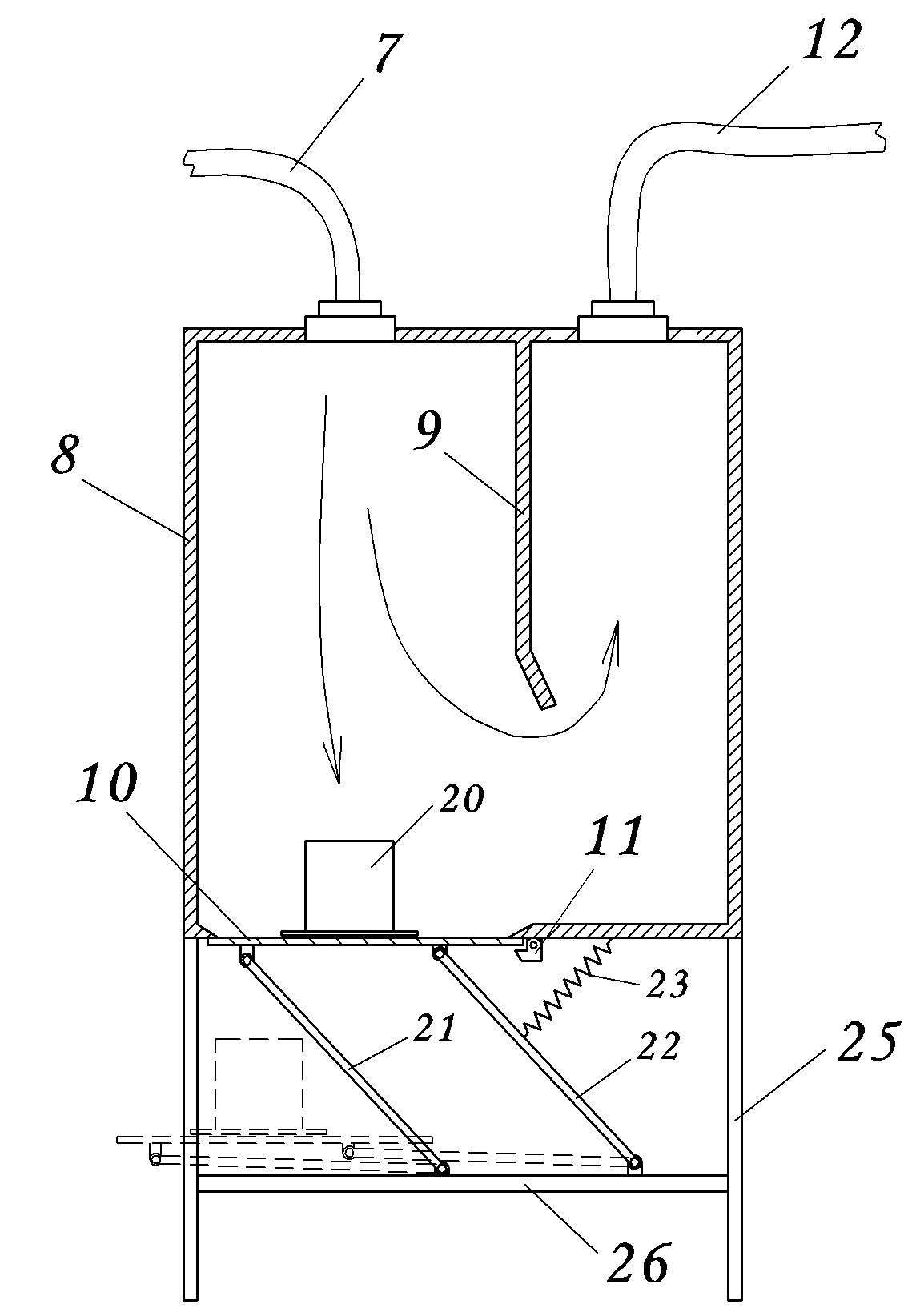 Gas content spot sampling method and device