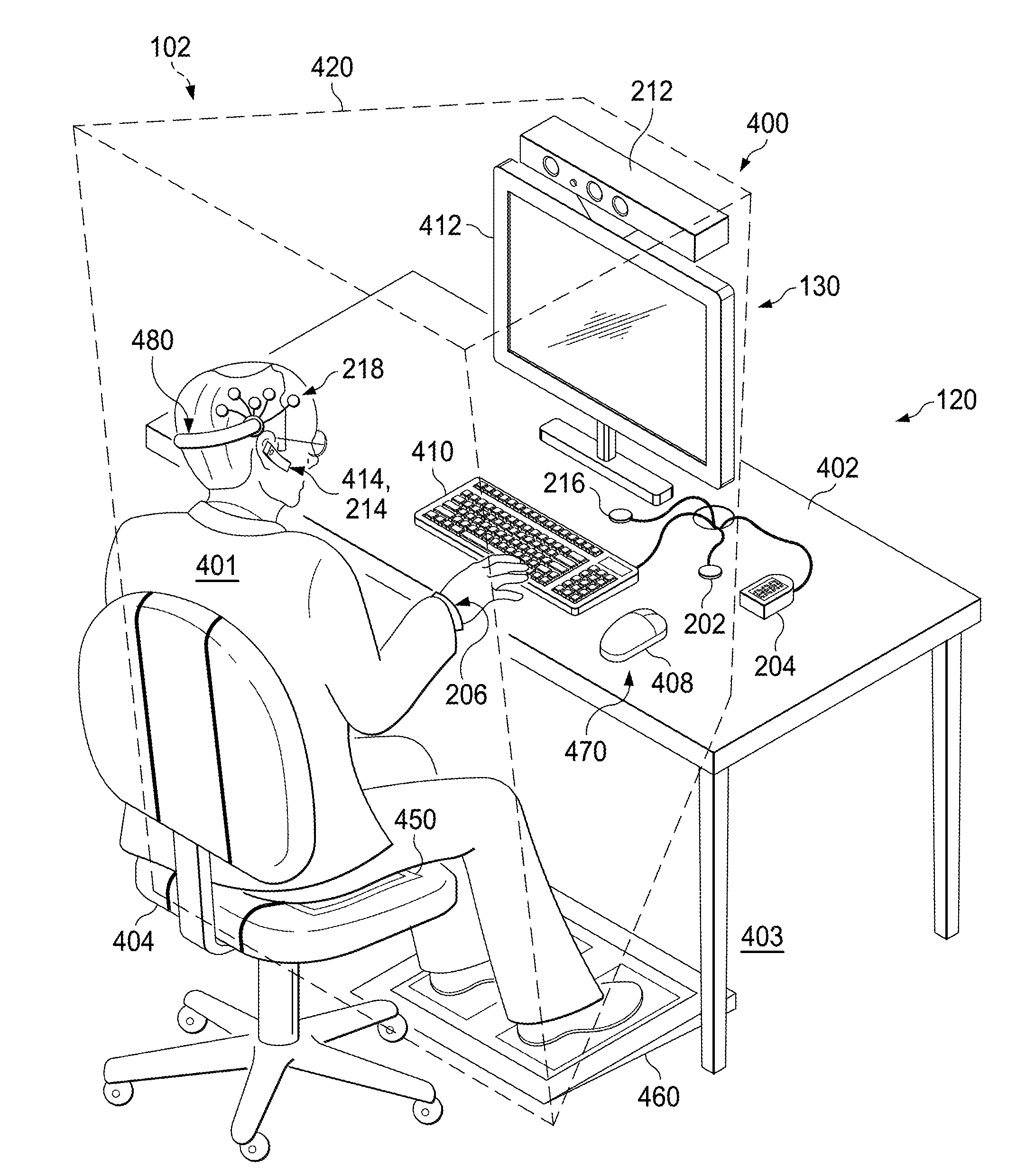 Chair pad system and associated, computer medium and computer-implemented methods for monitoring and improving health and productivity of employees