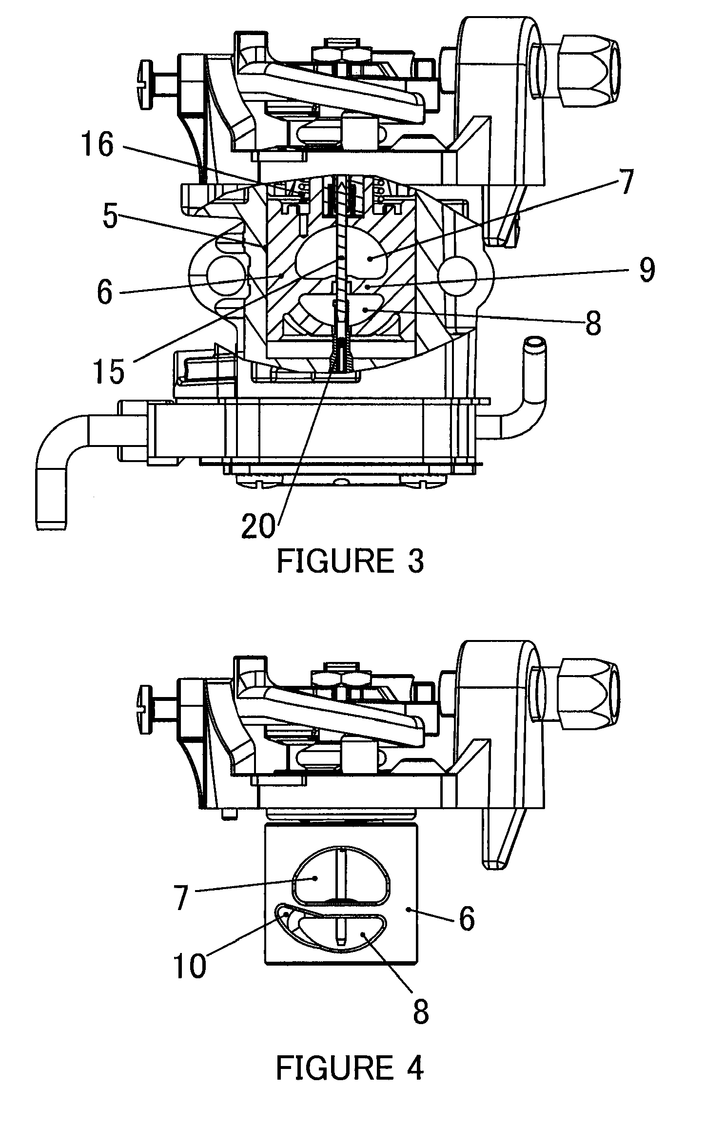 Internal shape of rotor for two-bore rotary carburetor used in stratified scavenging engine