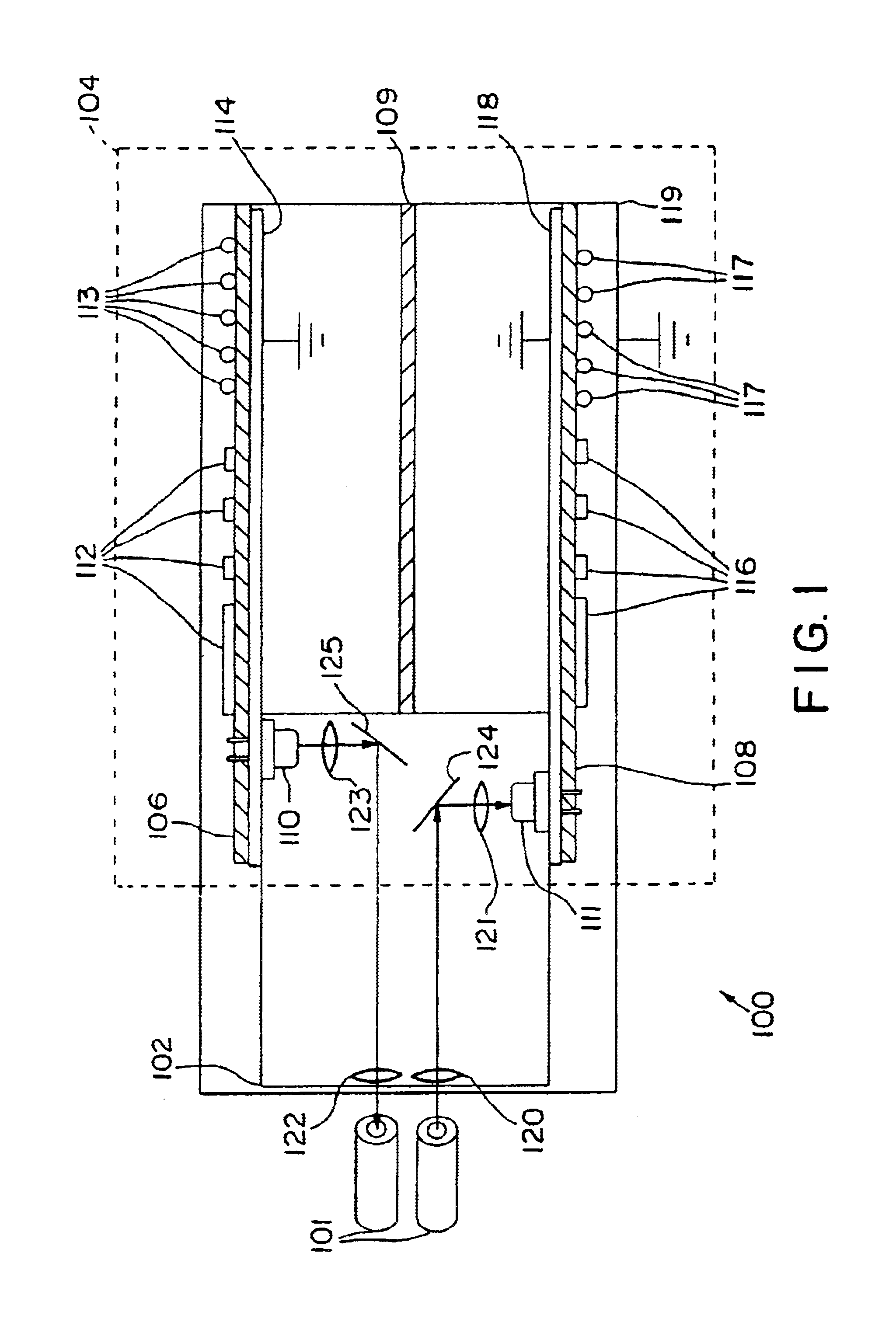 Method and apparatus for vertical board construction of fiber optic transmitters, receivers and transceivers