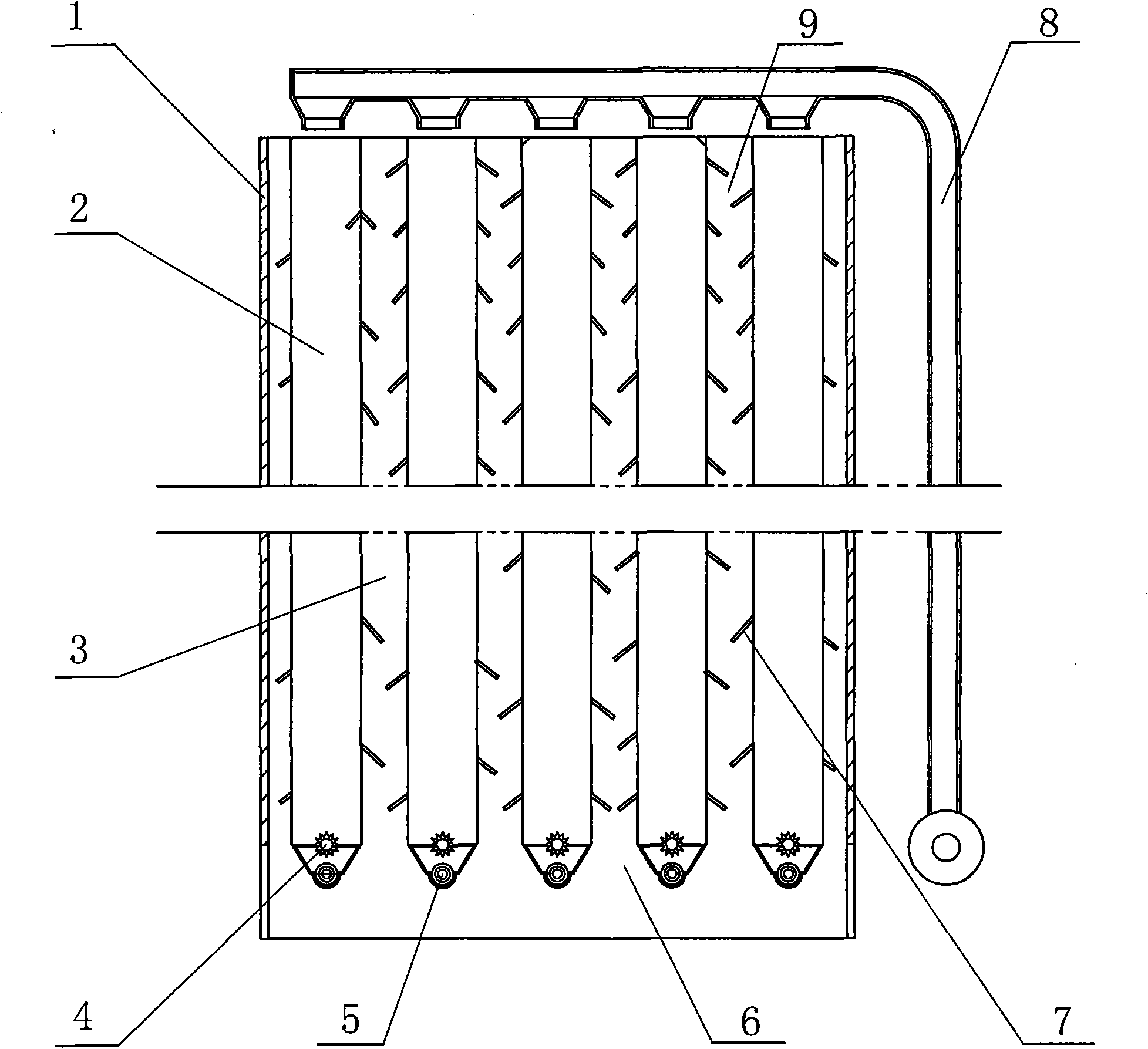 Natural air dryer of grains