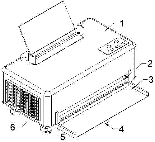 Printer with paper storage function