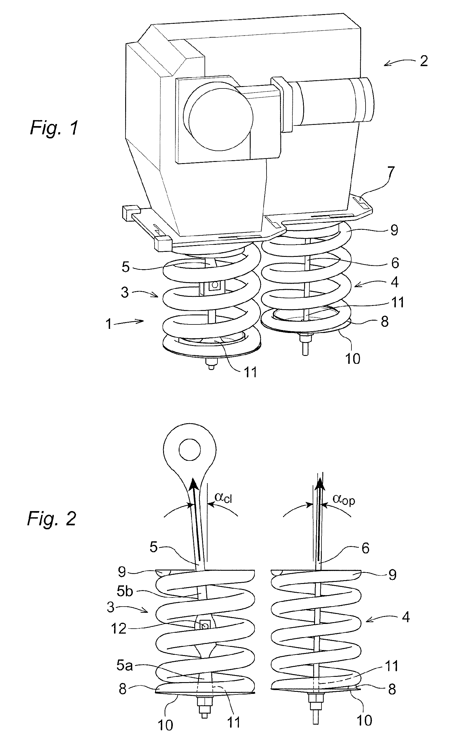 Spring arrangement for spring drive unit and spring drive unit comprising spring arrangement