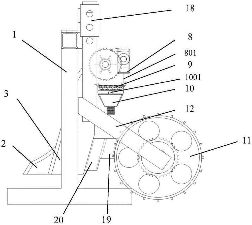 A ditch opener with a soil screening device