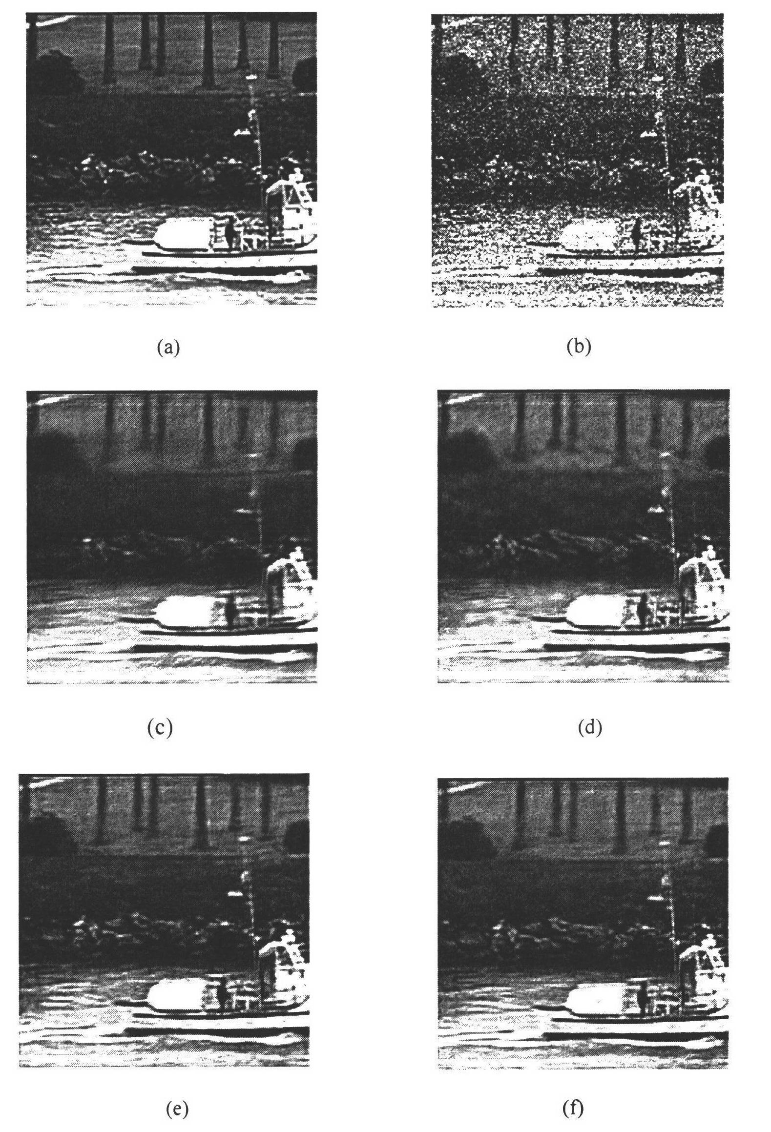 Method for denoising video based on surfacelet conversion characteristic