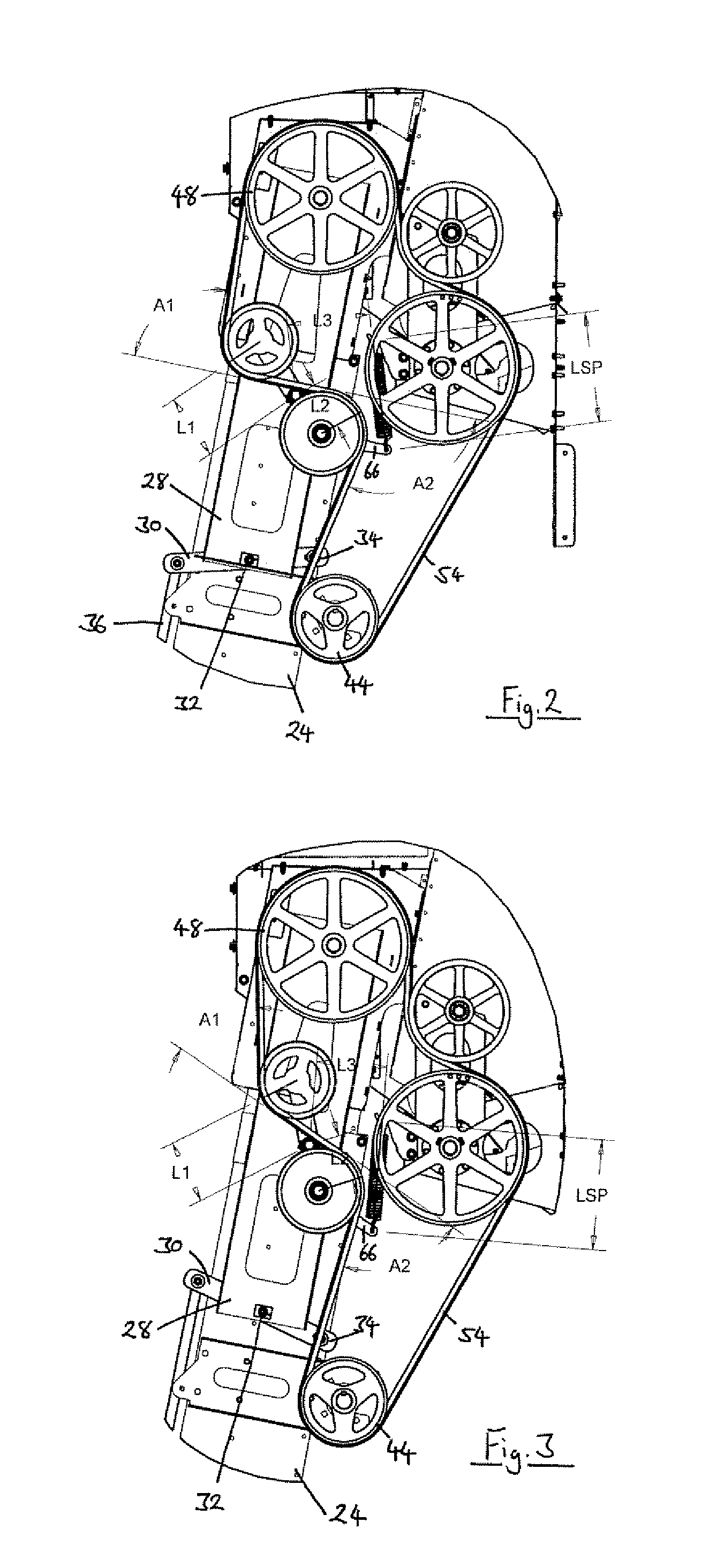 Constant tensioning means for rotary motion transfer apparatus