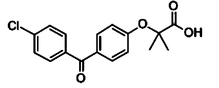 Refining method for high-purity clofibric acid blood-lipid regulating drug--fenofibric acid