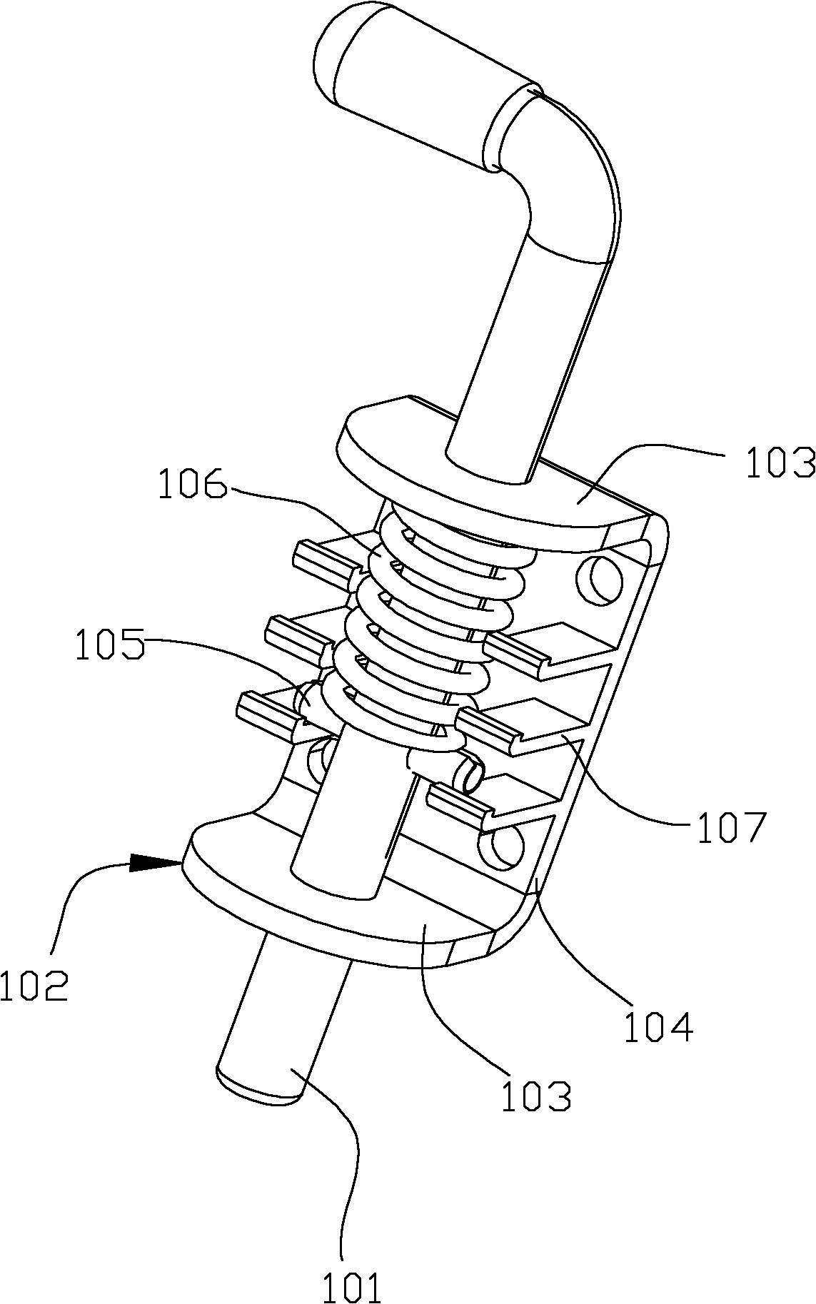 Impact-resistant bolt connecting device
