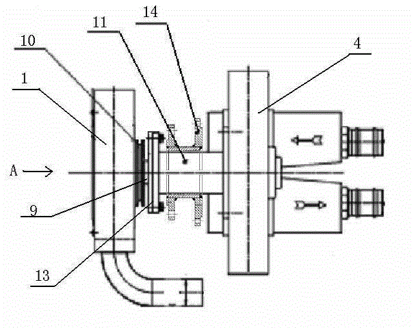 Device for plateau oxygen-enrichment axillary combustion of engine