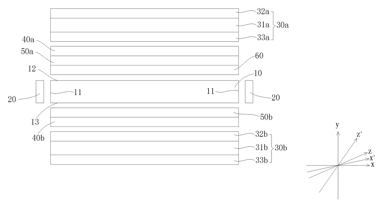 Double-sided liquid crystal display device and backlight module thereof