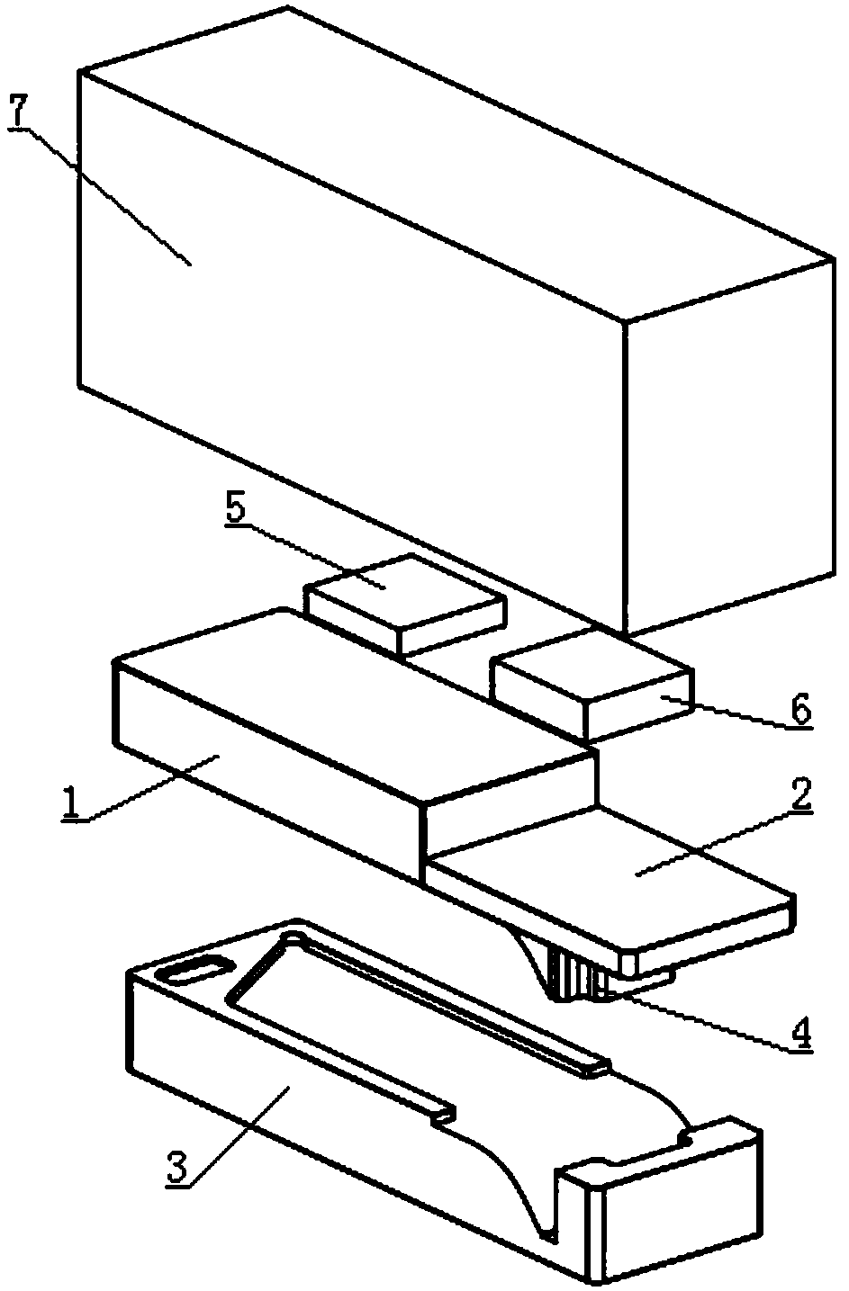 Unilateral hot-bending forming mold for hot-bending product
