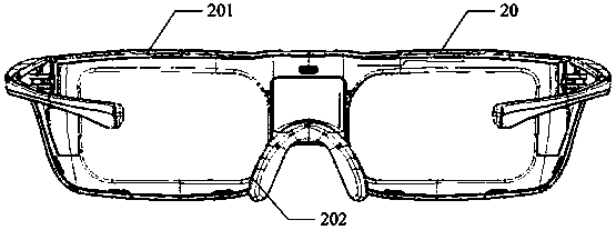 3D glasses and charging system thereof