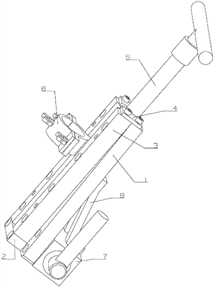 Magnetic force frame for clamping electric drill or pneumatic drill