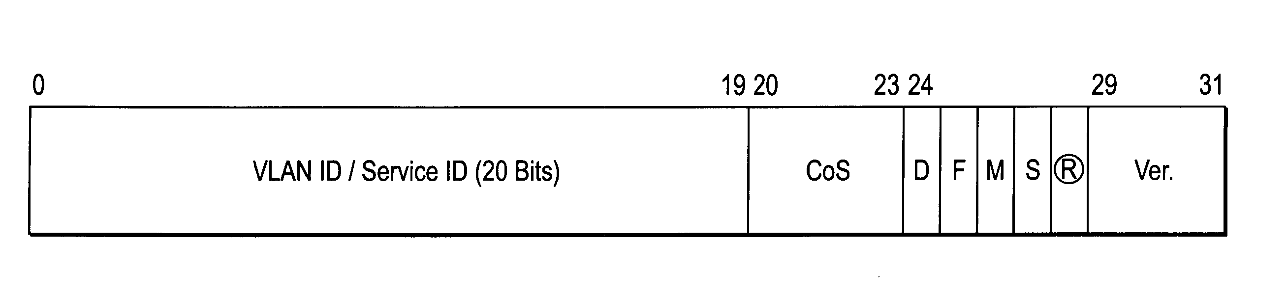 Metro ethernet network with scaled broadcast and service instance domains