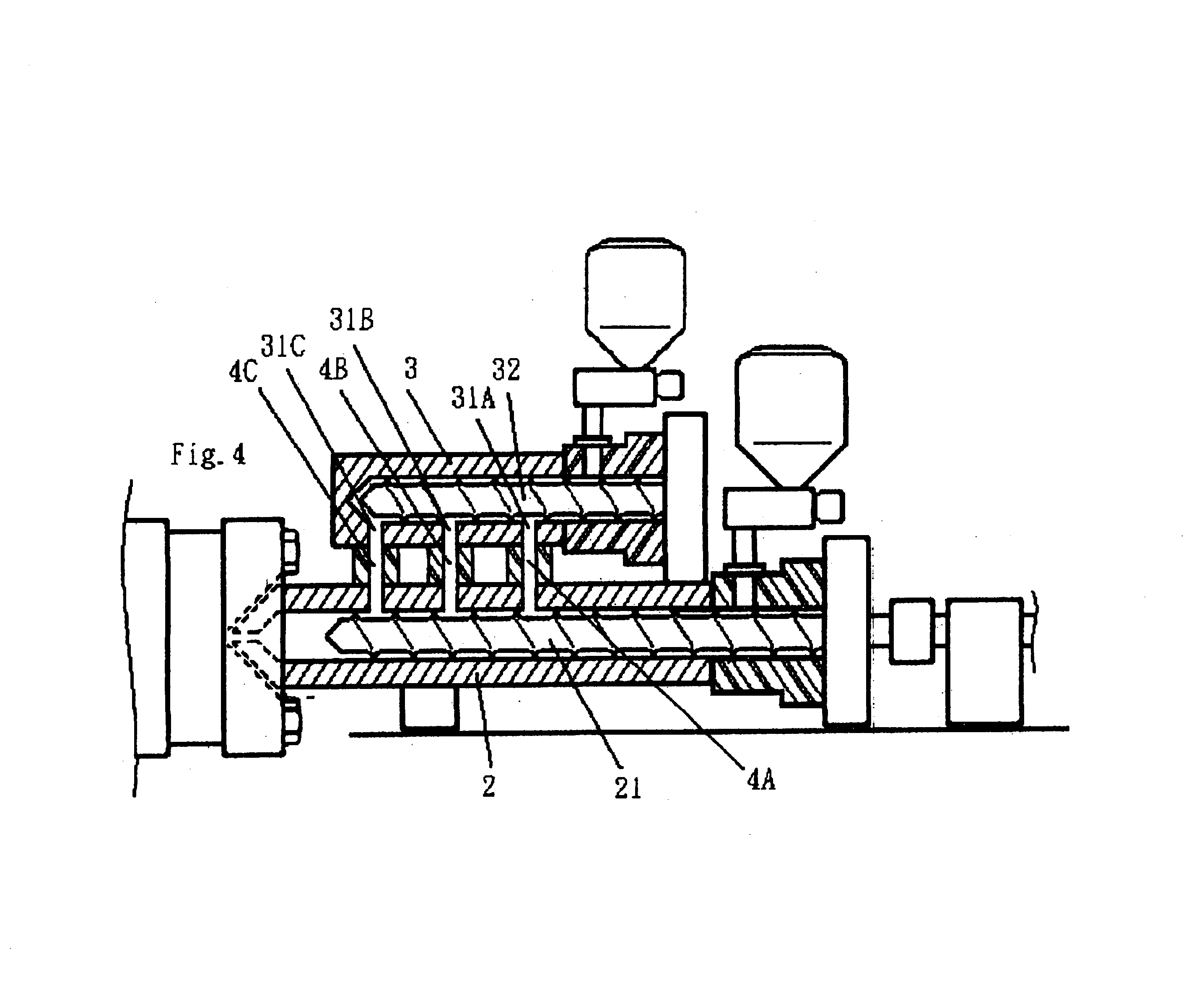 Material melting device of metal injection molding machine