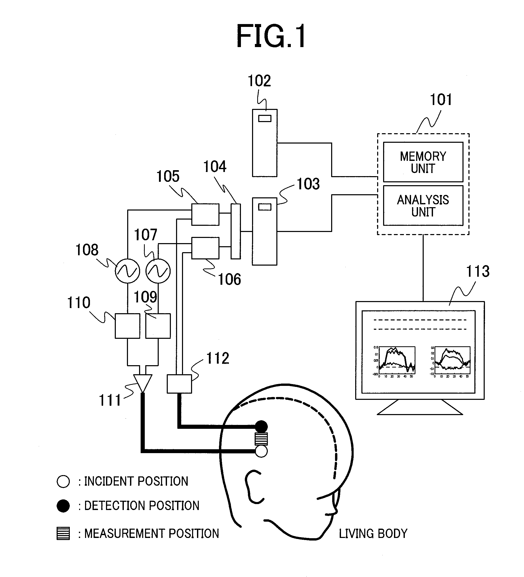 Optical System for Measuring Metabolism in a Body, Method and Program