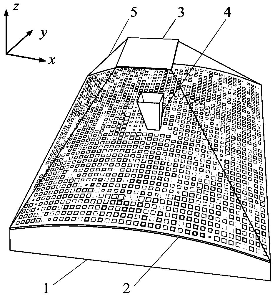 Convex conformal Cassegrain vortex field antenna based on metasurface