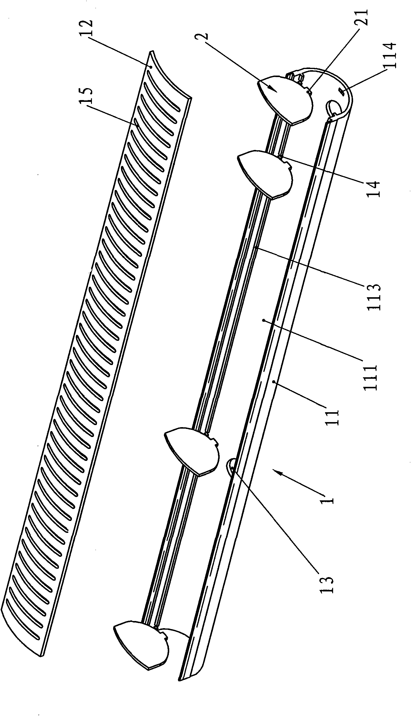 Fastening pattern cutting collecting pipe of parallel flow condenser and processing technique thereof