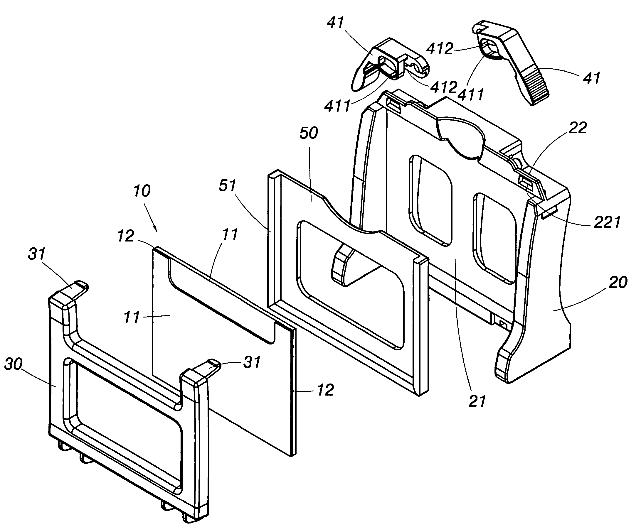 Gel casting module and electrode module of an electrophoresis device