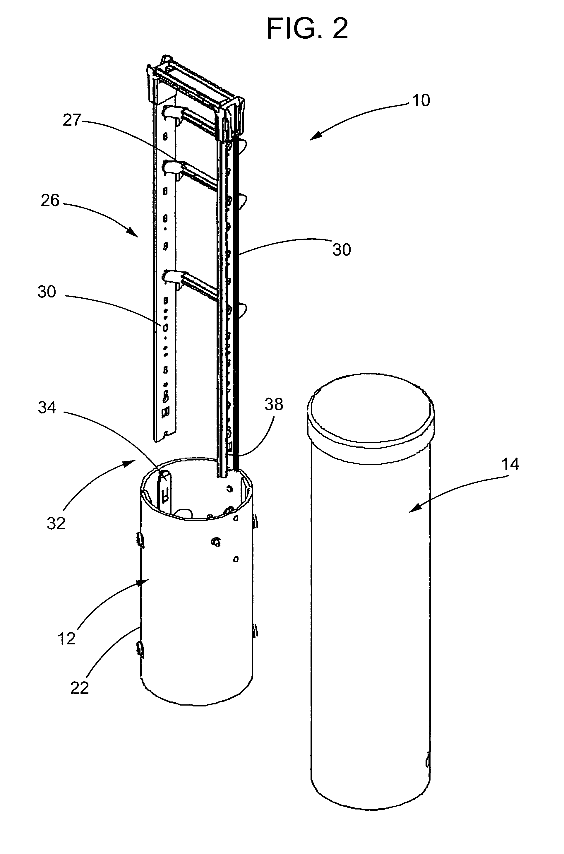 Universal mounting arrangement for components of an electronic enclosure