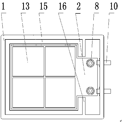 Radiation photovoltaic isotope battery packing structure