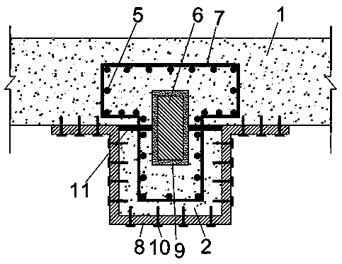 Shear-resistant reinforcing joint of fabricated concrete wallboard and concrete wall column