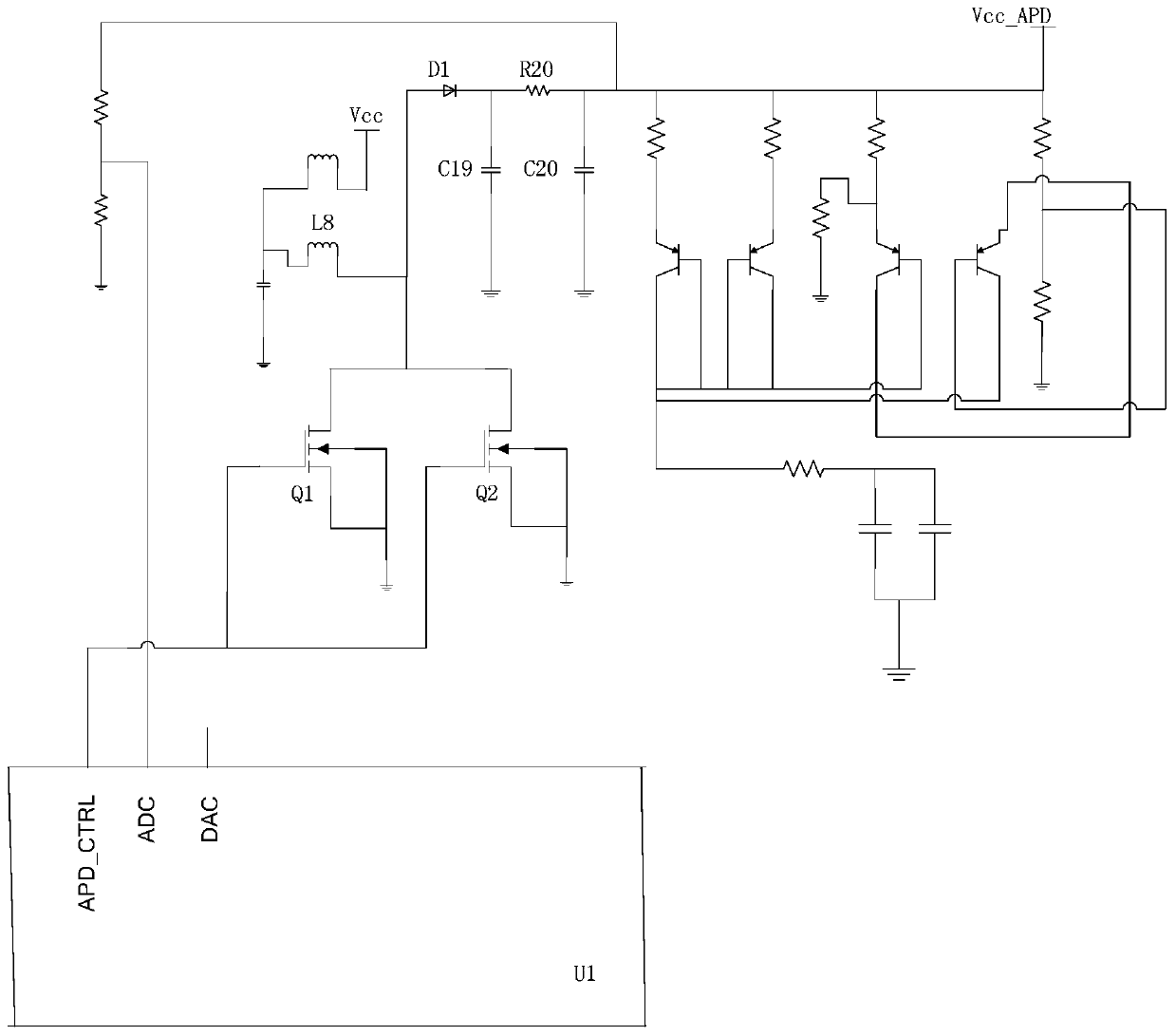 A chip applied to gpon optical modules and bobs