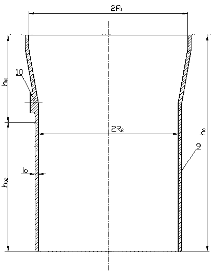 Nuclear island evaporator reducing cylinder integral forge piece and forging forming method thereof