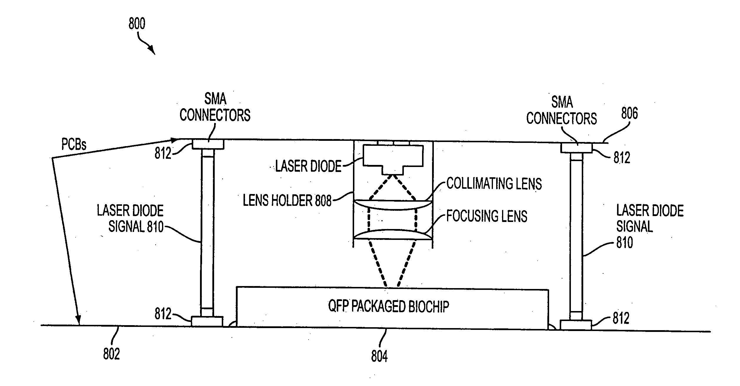 Active CMOS biosensor chip for fluorescent-based detection