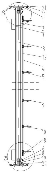 Oil-water well outside-pipe fluid channeling distributed optical fiber detection simulation device and use method thereof