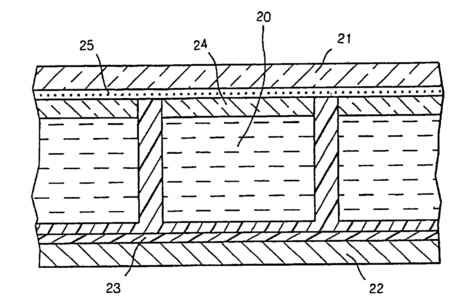 Display cell structure and electrode protecting layer compositions