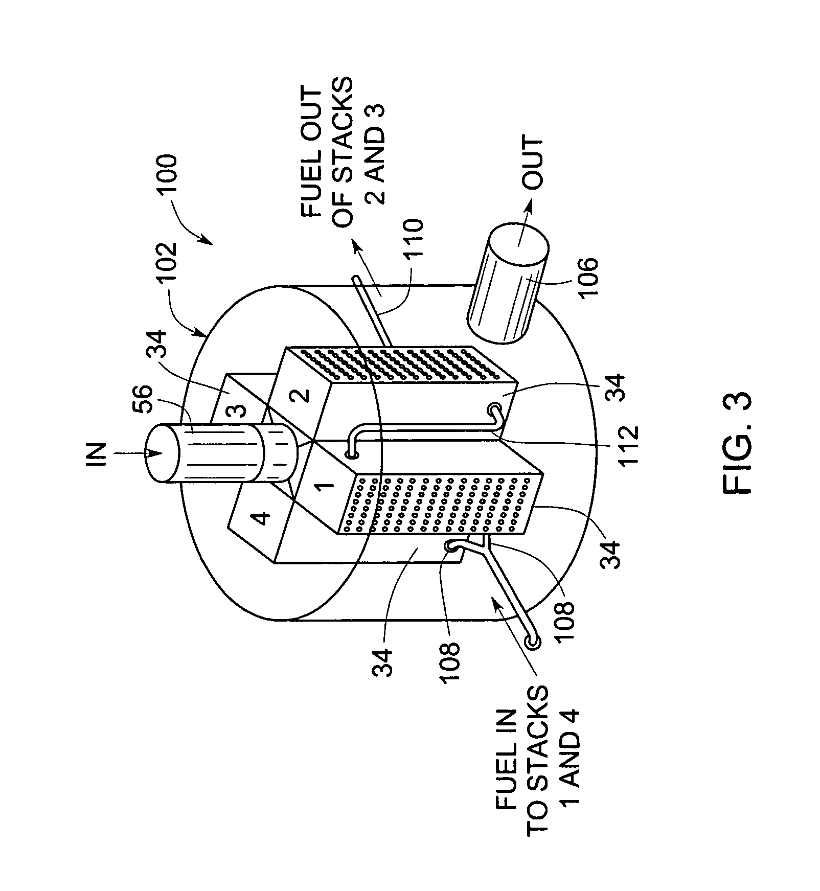 Cooled turbine integrated fuel cell hybrid power plant