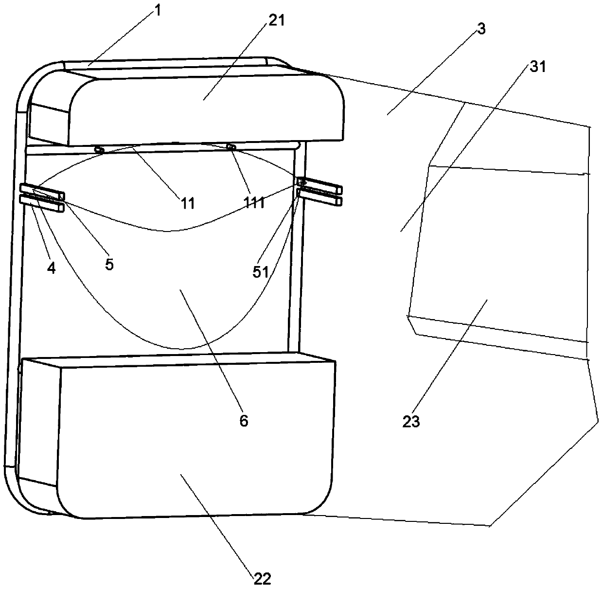 A car front backrest limit type garbage collection device and using method thereof