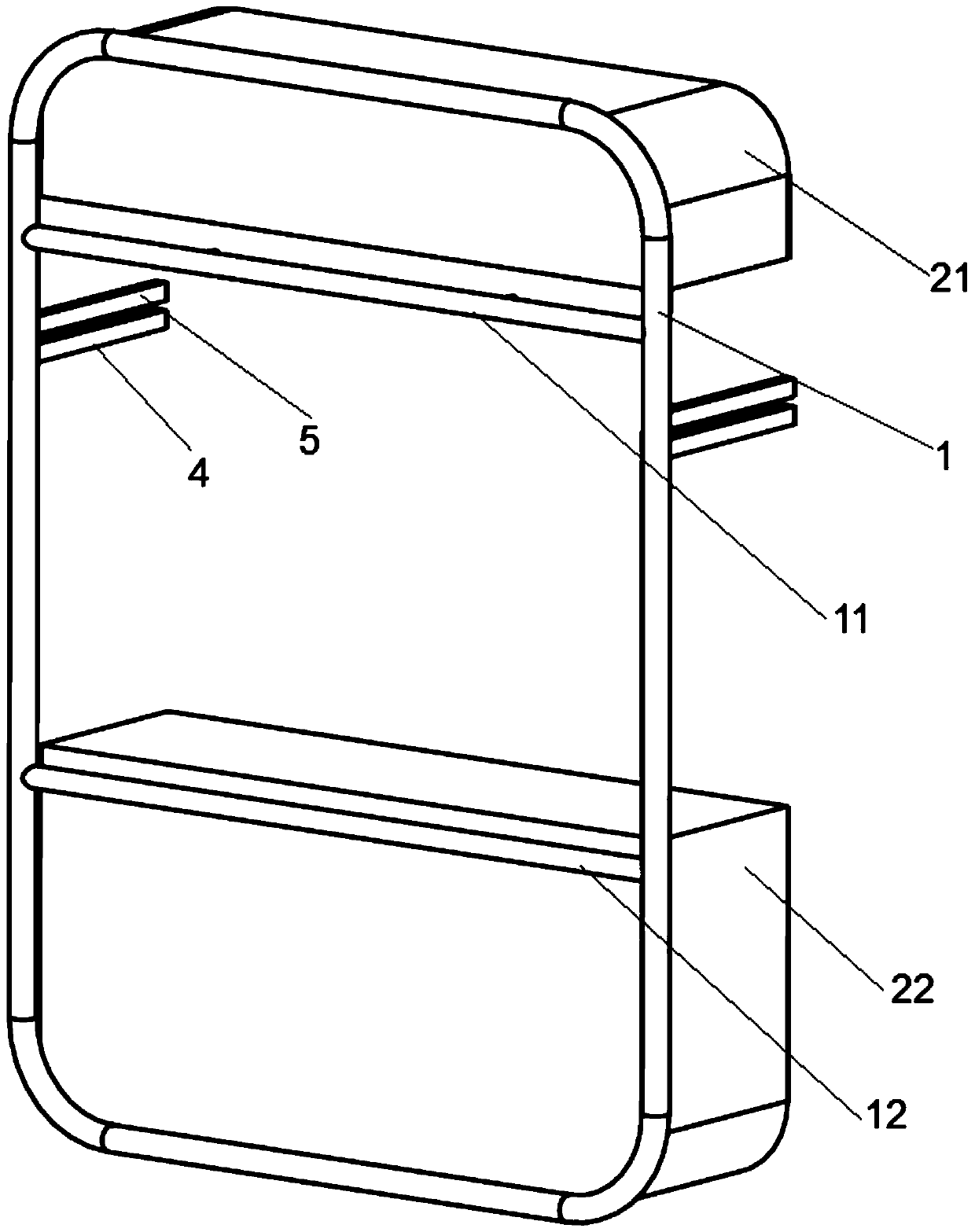 A car front backrest limit type garbage collection device and using method thereof