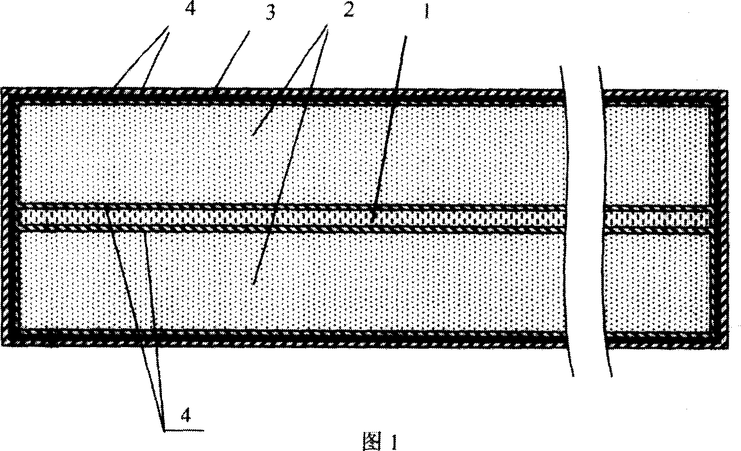 Constructional light wall partition slab material and producing method thereof