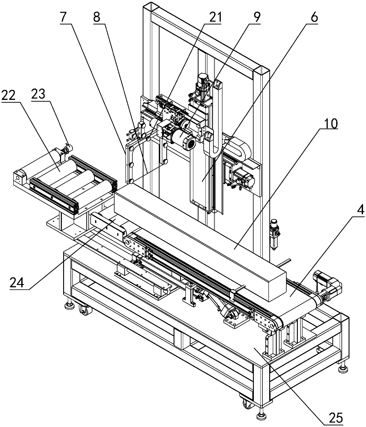 Wet unit cutting device capable of automatically following cutting