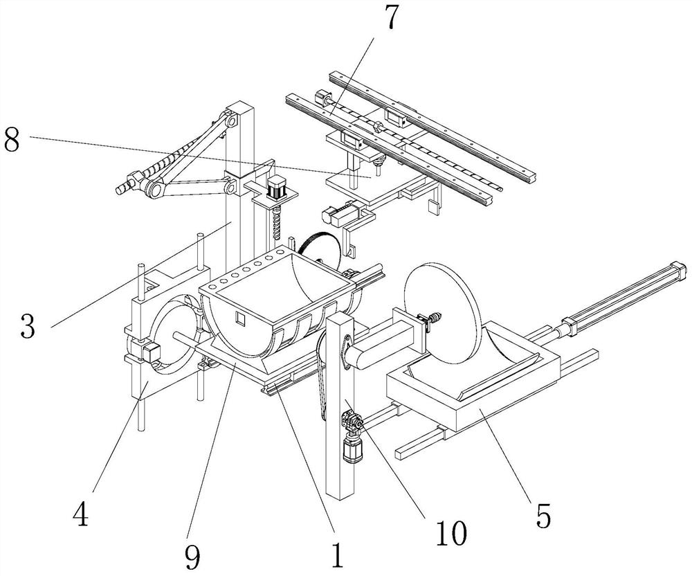 A processing device for an excavator grab