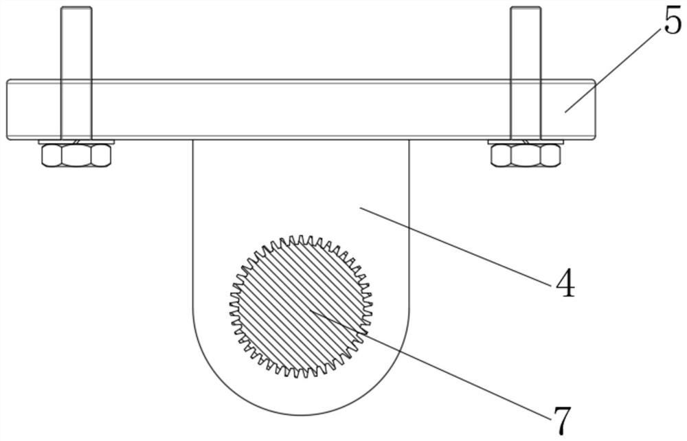 Assembly type glass railing copper handrail mounting structure