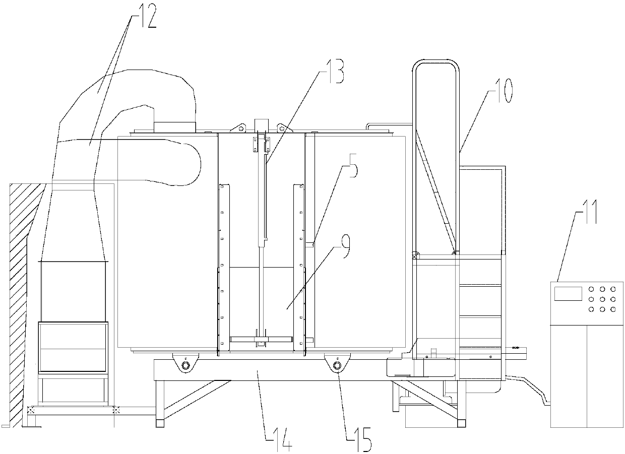 Intelligent wind-heat type bio-organic fertilizer preparation machine